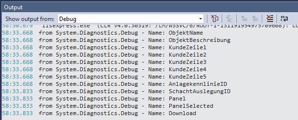 Screen Output Debug