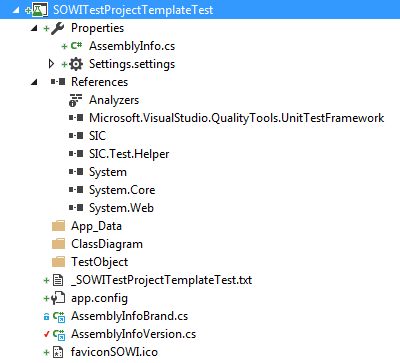 Screen Test Project Solution Explorer