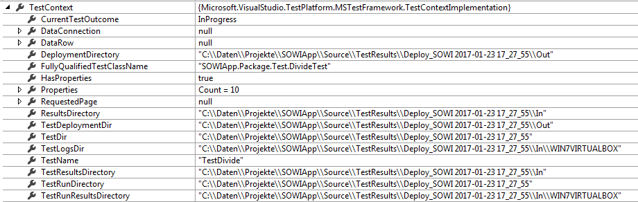 Test Context Class Properties